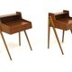 2 tables de chevets en teck, Suède, 1950