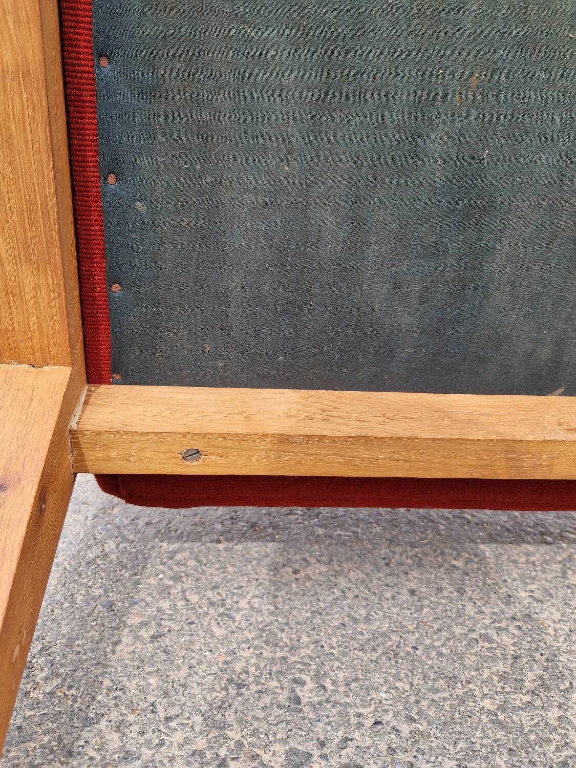 Antique solid oak armchair