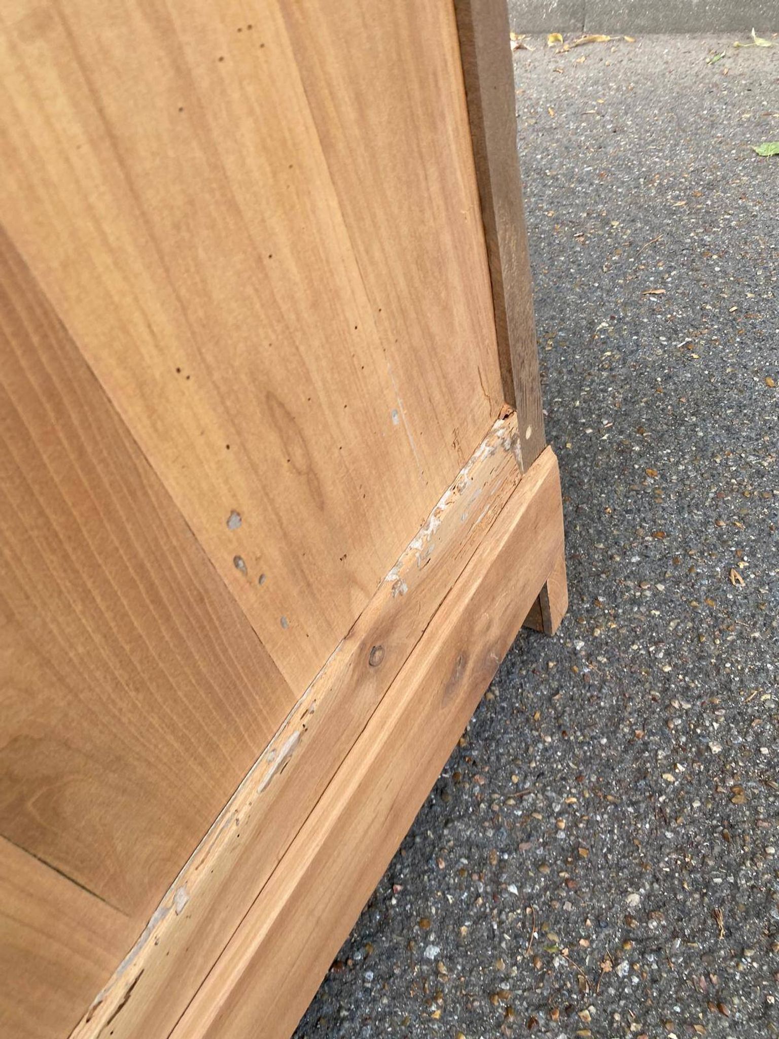 18th-century stripped buffet in solid walnut