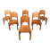 Chaises à repas vintage en pin - 1970