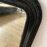 Miroir Louis Philippe noir ancien - 68x53cm