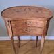 Louis XV style marquetry "kidney" bedside table