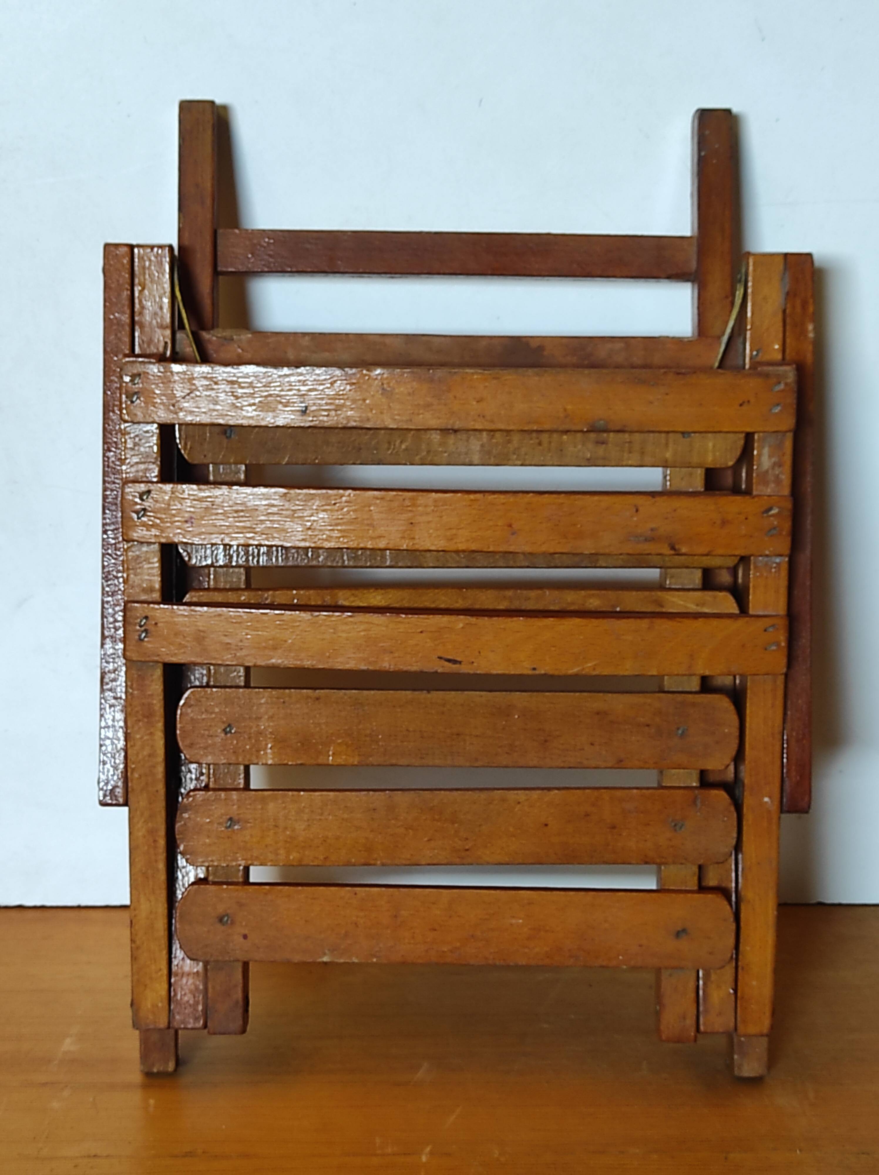 Ancienne chaise pliante enfants vintage italienne