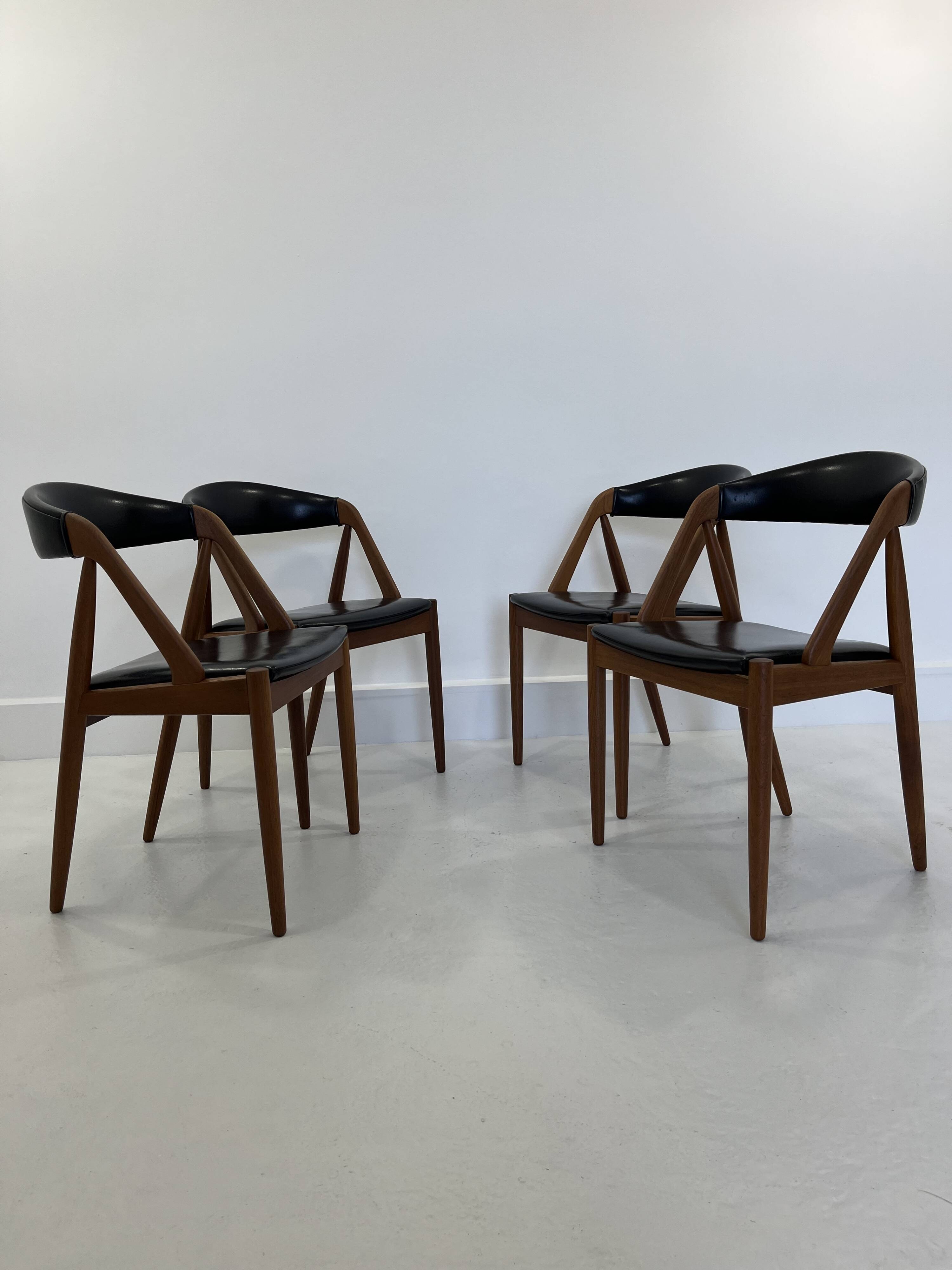 Dining Chairs Model 31 by Kai Kristiansen for Andersen Møbelfabrik, Set of