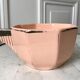 Art Deco cup powder pink Longwy 50s