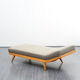 Banquette / daybed années 50 à rayures