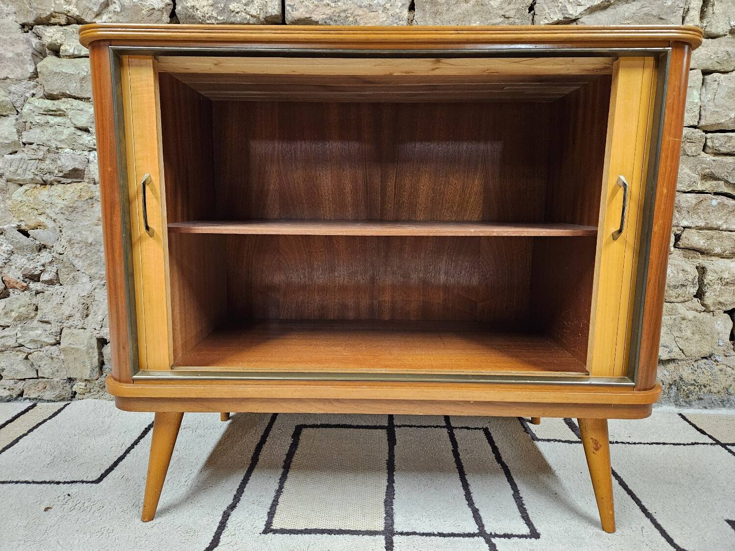 Low sideboard in teak veneer 1960"