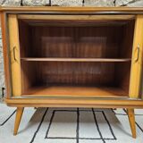 Low sideboard in teak veneer 1960"