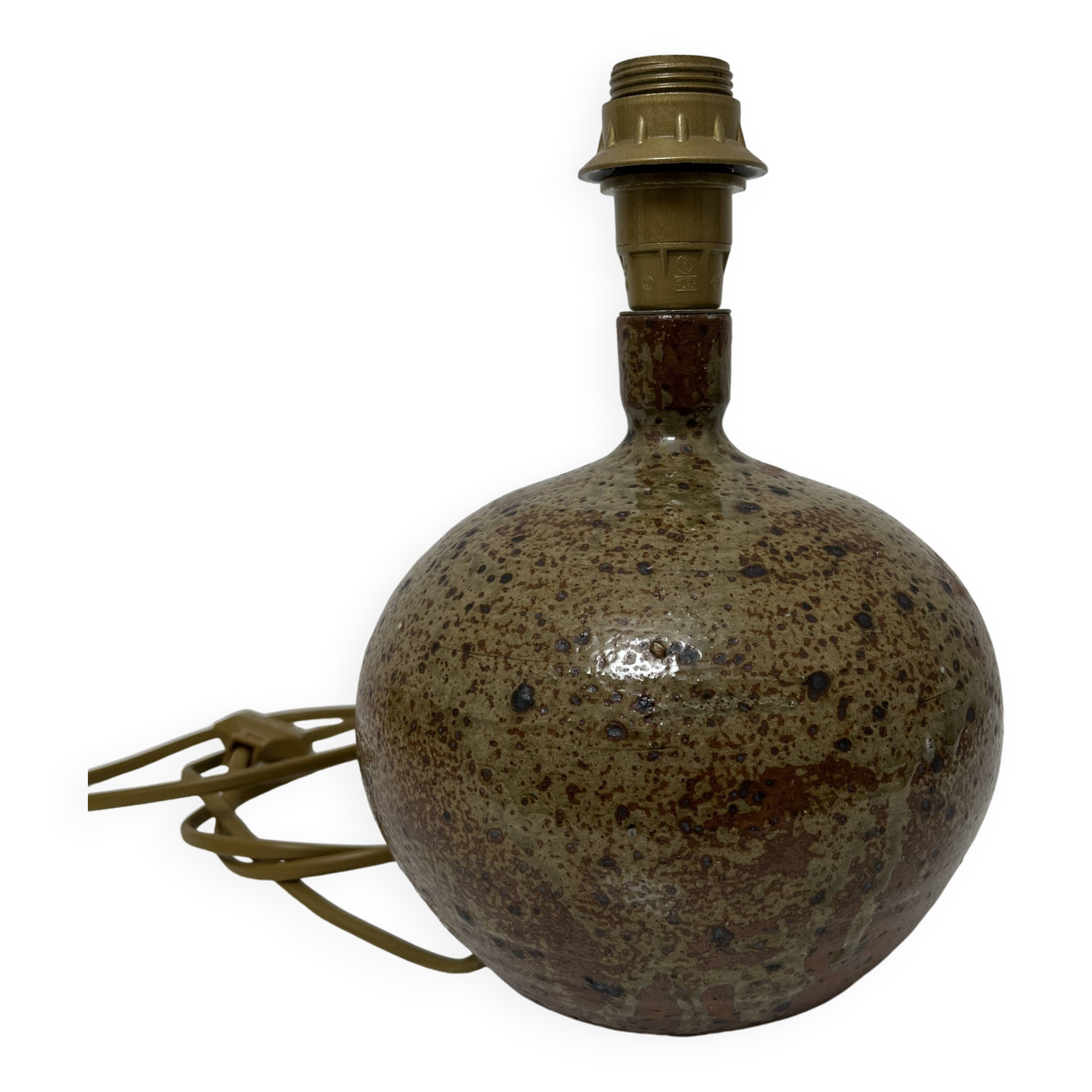 Guy Baudat pyrite stoneware lamp in the La Borne Julia style