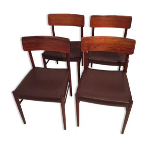Série de 4 chaises scandinaves