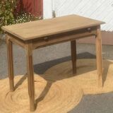 Antique table in solid raw oak for 4 people