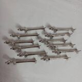 Silver metal knife holder