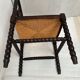 Corner chair wood turned vintage years 50-60