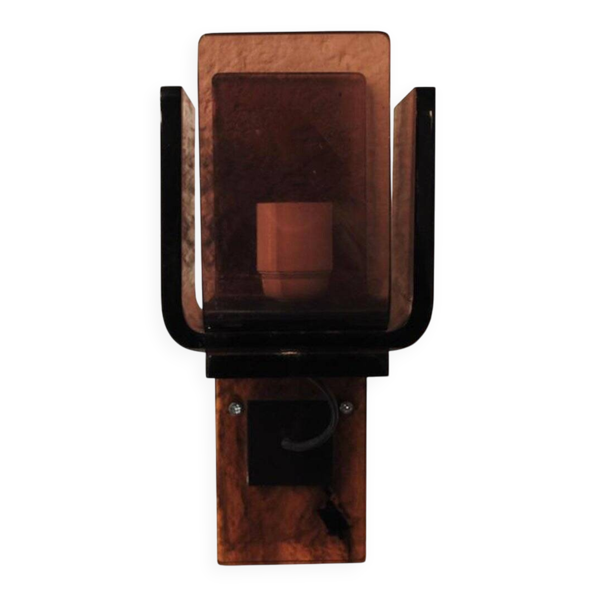 Lampes murales vintage en plexiglas, lot de 3