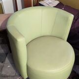 Pair of apple green armchairs