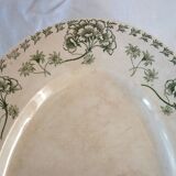 Large oval ironstone platter "Palmyre" Sarreguemines