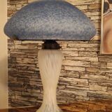 Mushroom lamp 1990 white and blue
