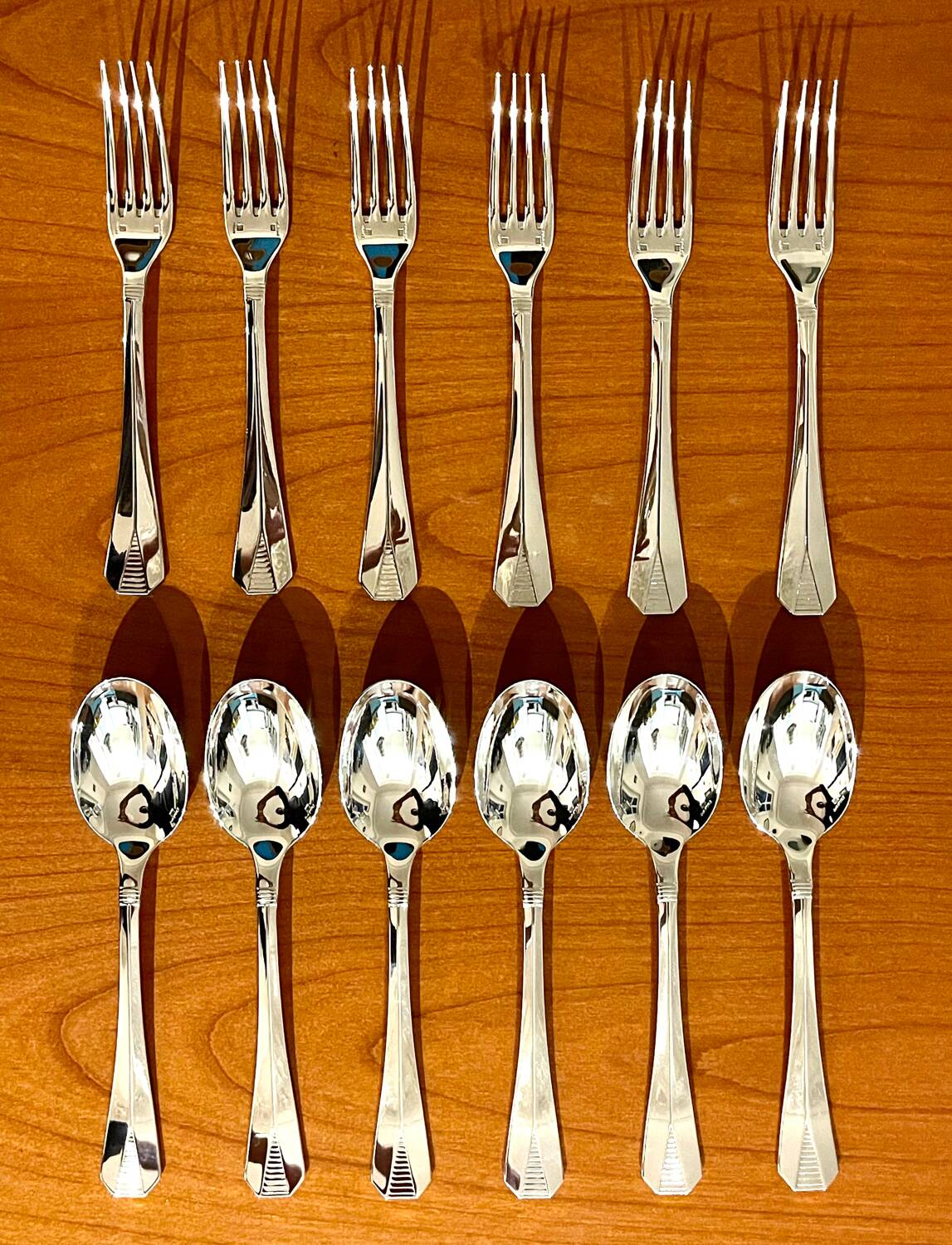 Christofle Atlantide 12 dessert cutlery 17 cm very good summer