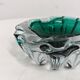 Murano glass ashtray Mid Century Modern with controlled bubbles