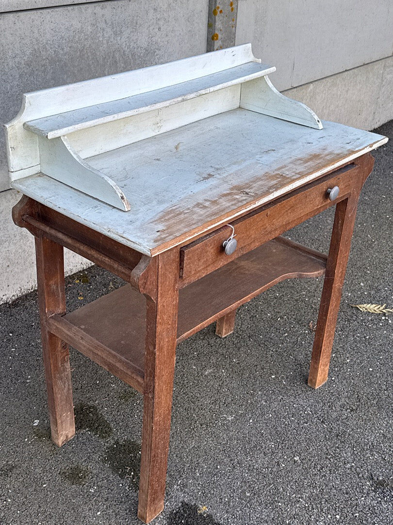 School desk - Hairdresser - Wood - Furniture - Vintage charm