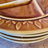 12 vintage fondue plates Sarreguemines France