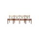 Ensemble de 4 chaises vintage