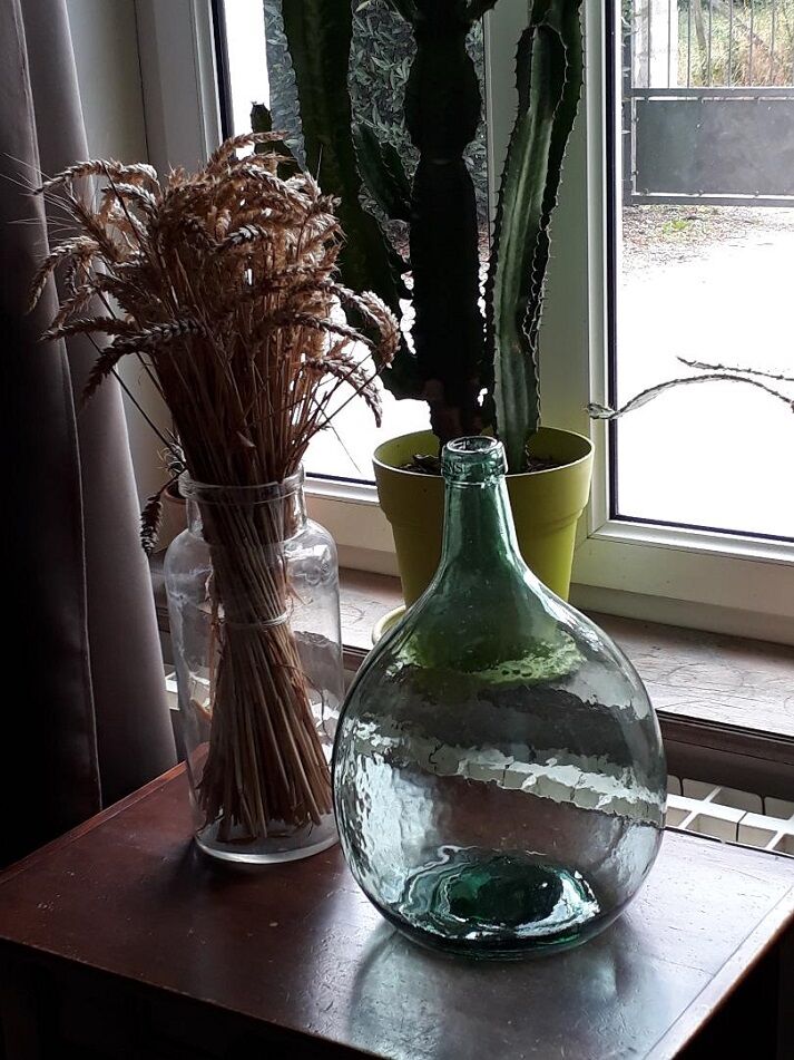 Demijohn Aleyense bluish green