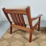 Pair of teak chairs Juul Kristensen for Glostrup Denmark 1960s