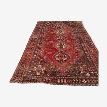Handmade shiraz persian carpet 337x237cm