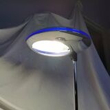 Adjustable chrome metal UFO lamp, space age, UFO, Aluminor, France, 1980.