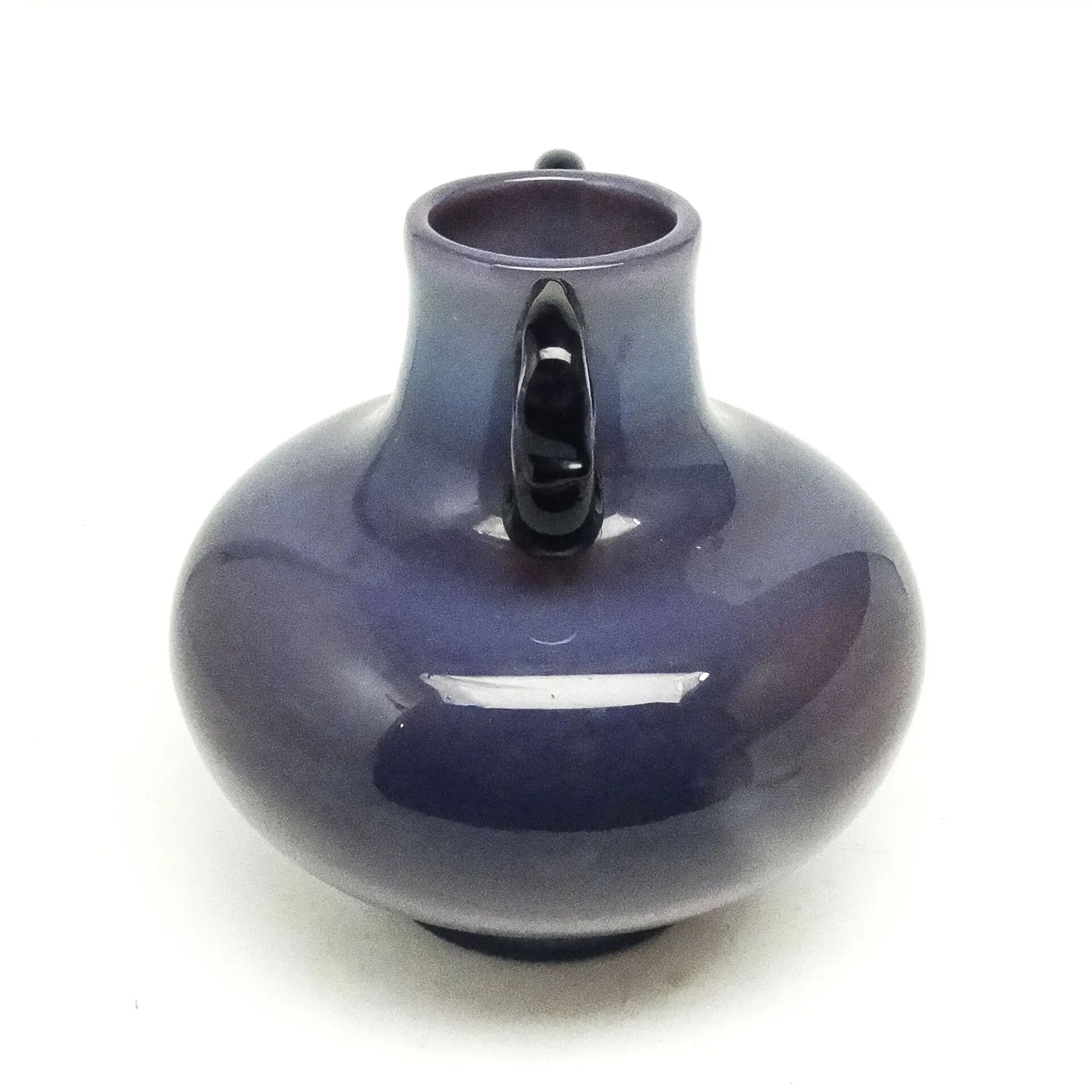 Modernist vase, purple glass, designed by J. Słuczan-Orkusz, Poland, 1970s