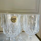 Set of 4 Arques Longchamp crystal glasses