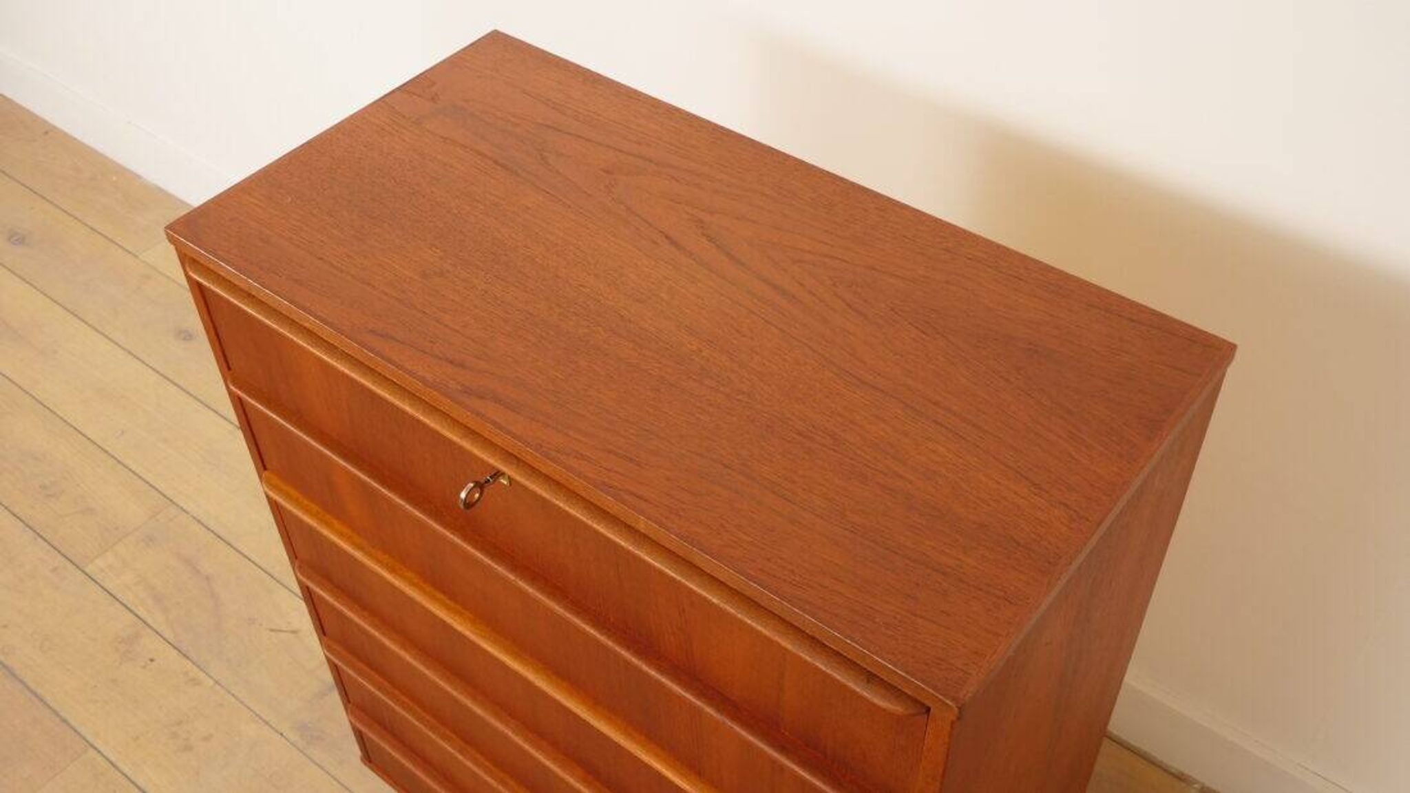 Commode danoise vintage | Teck | 6 tiroirs | 106 cm