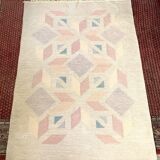 Tapis en laine röllakan 15, suède années 1960/1970, vintage, mid-c moderne