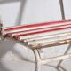 Antique outdoor stacking chairs (circa 1920). Set of 2 pieces.