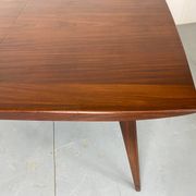 Table à manger extensible vintage de style scandinave en teck par Louis Van Teeffelen pour Wébé, 1950s
