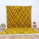 Handmade wool Berber rug 300x190 cm