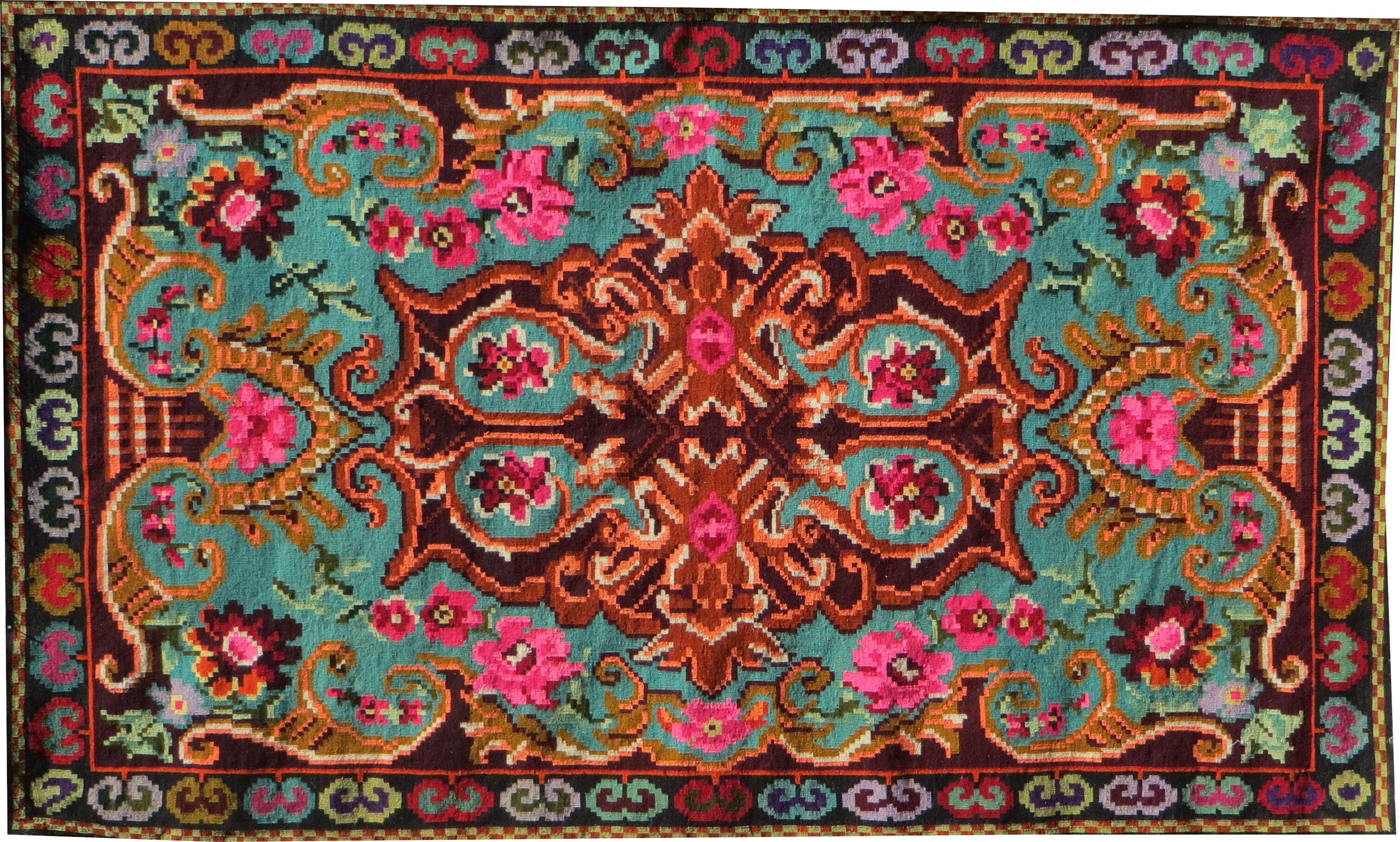 Blue moldovan carpet 178cm x 298cm