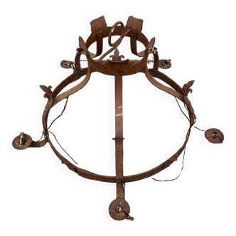 Iron Castle Crown Chandelier