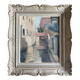 Table Hst Hélène BESNARD-GIRAUDIAS (1906-2003) Venice + frame