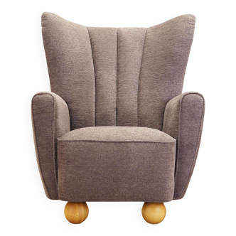 Grey armchair, Scandinavian design, production: Denmark