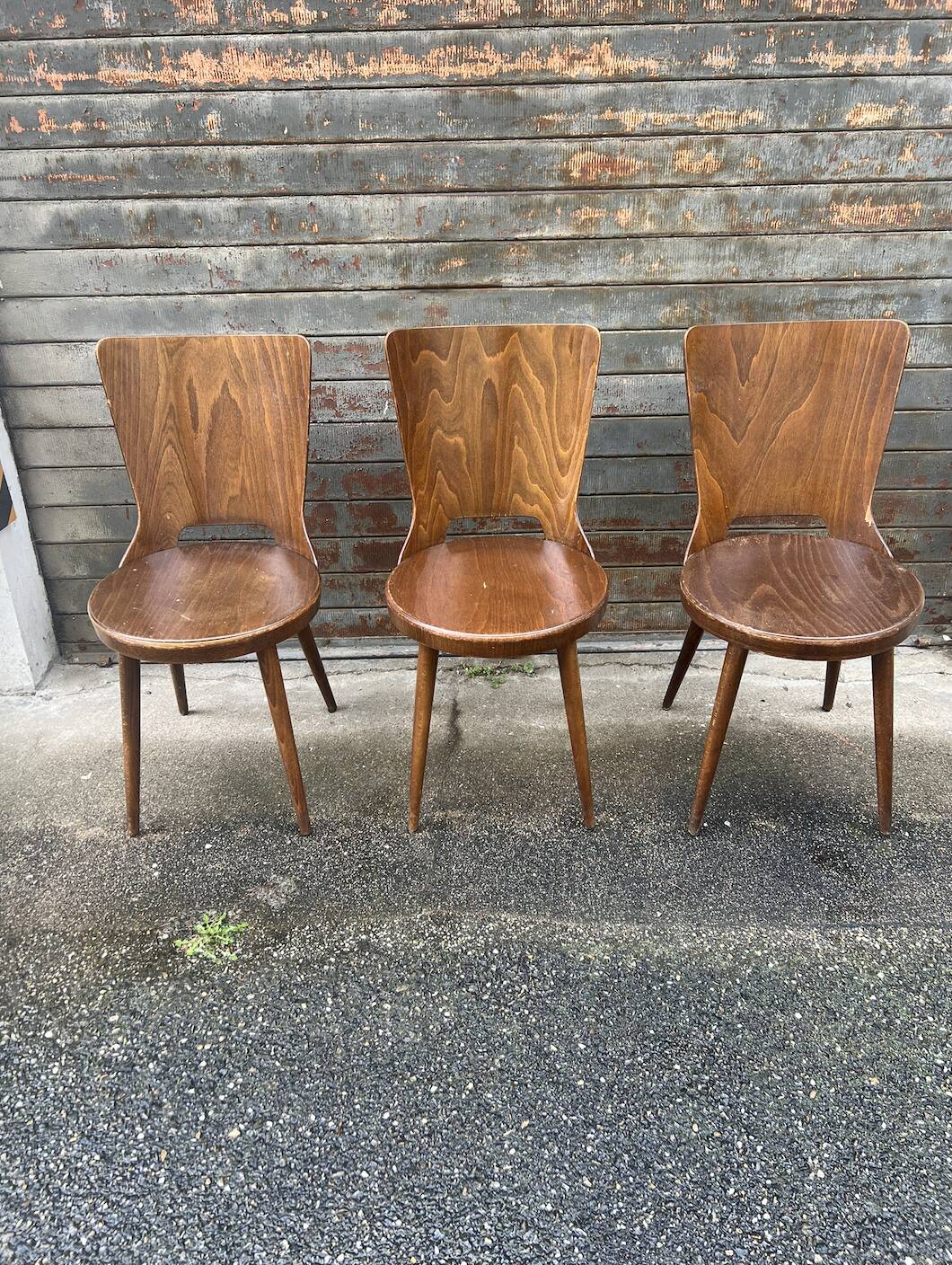 (Lot) 3 Baumann Bistro chairs (Dove model)