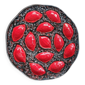 Oyster barbotine dish 1960s