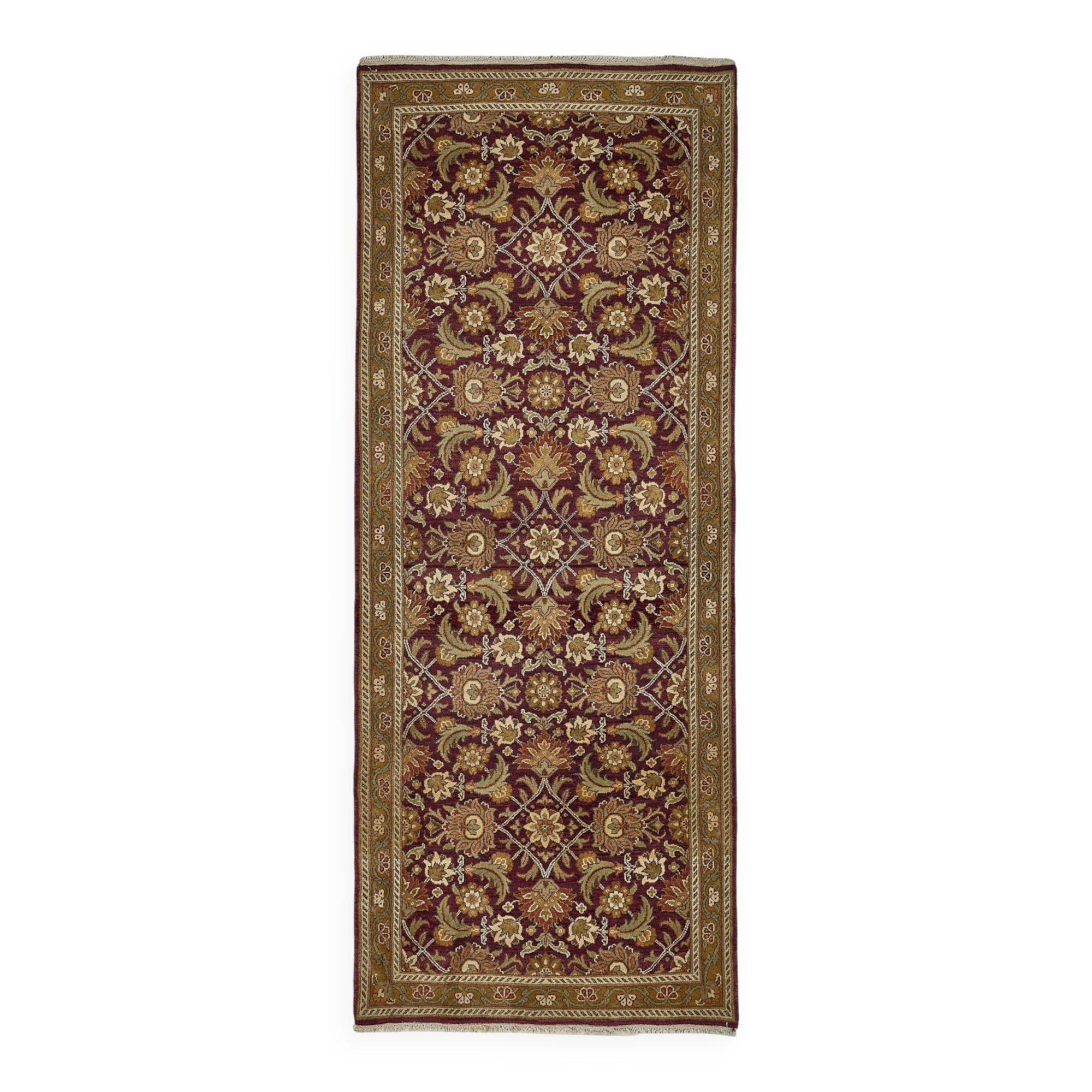 Turkish Handknotted Wool Oushak Rug 117 cm x 296 cm