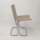 Set of 2 italian canvas and chromed metal chairs, 1970's