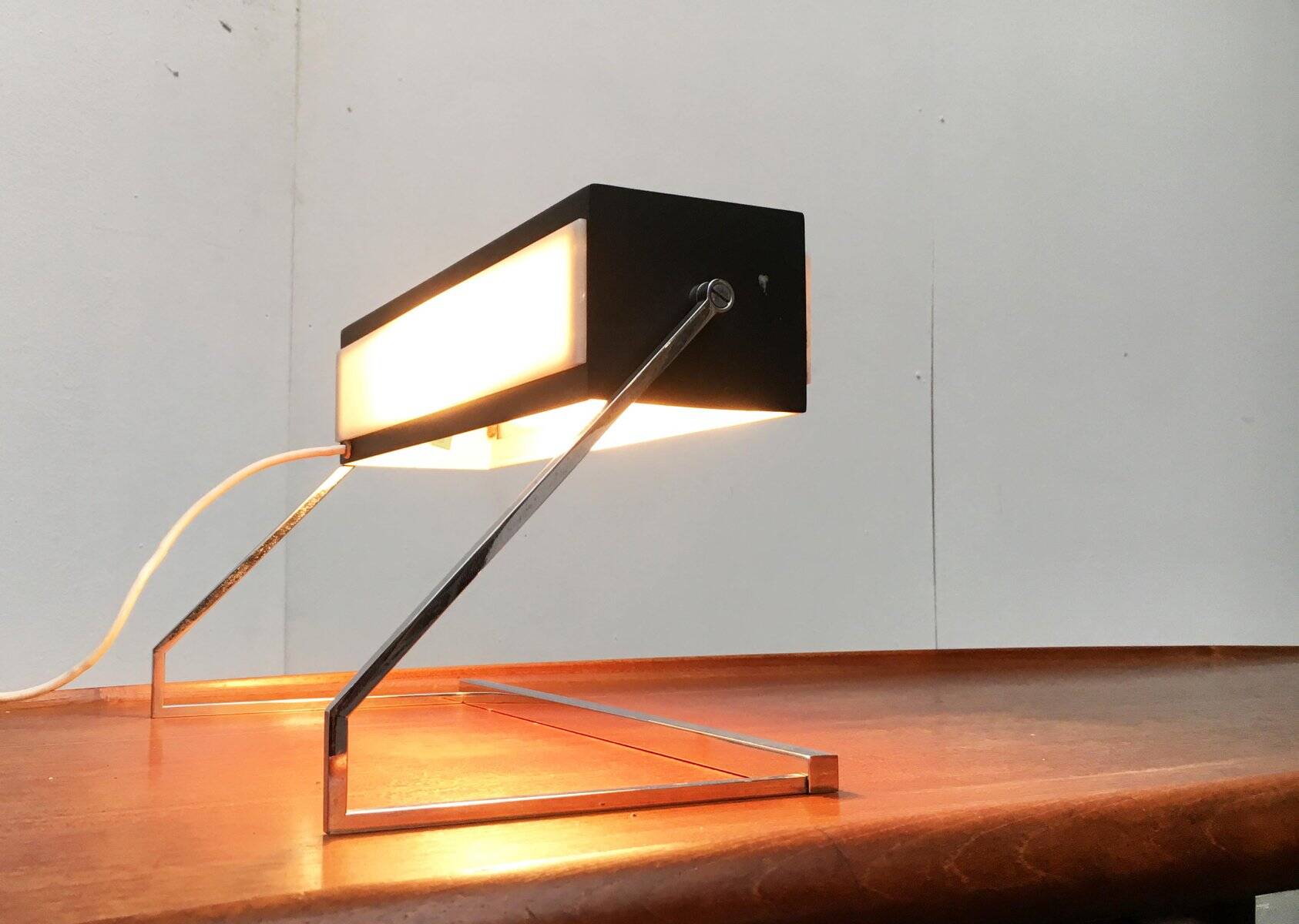Mid-century German minimalist table lamp by Cosack.