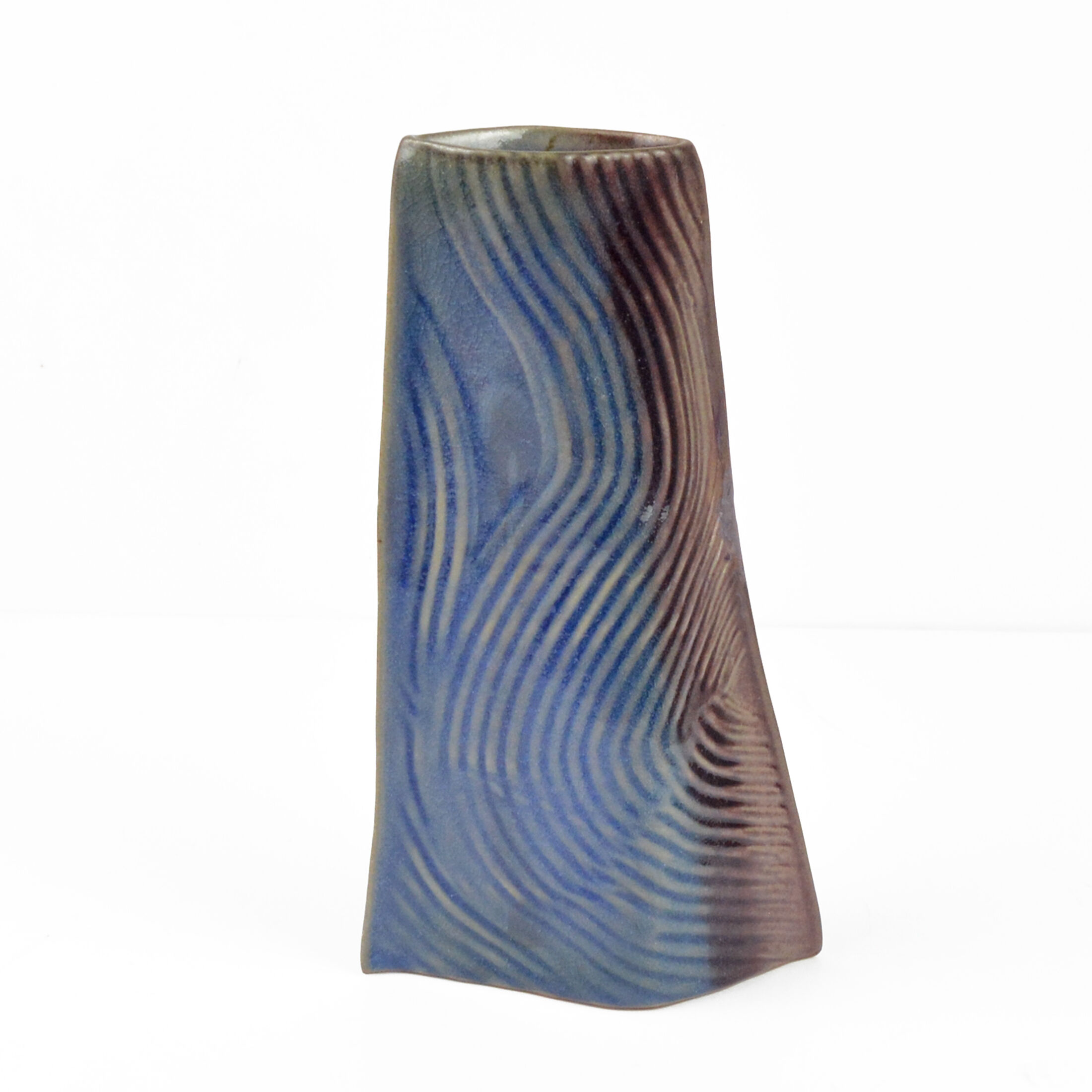 1985 organic modern ceramic vase designed by Johann Van Loon Rosenthal studio-line, Germany