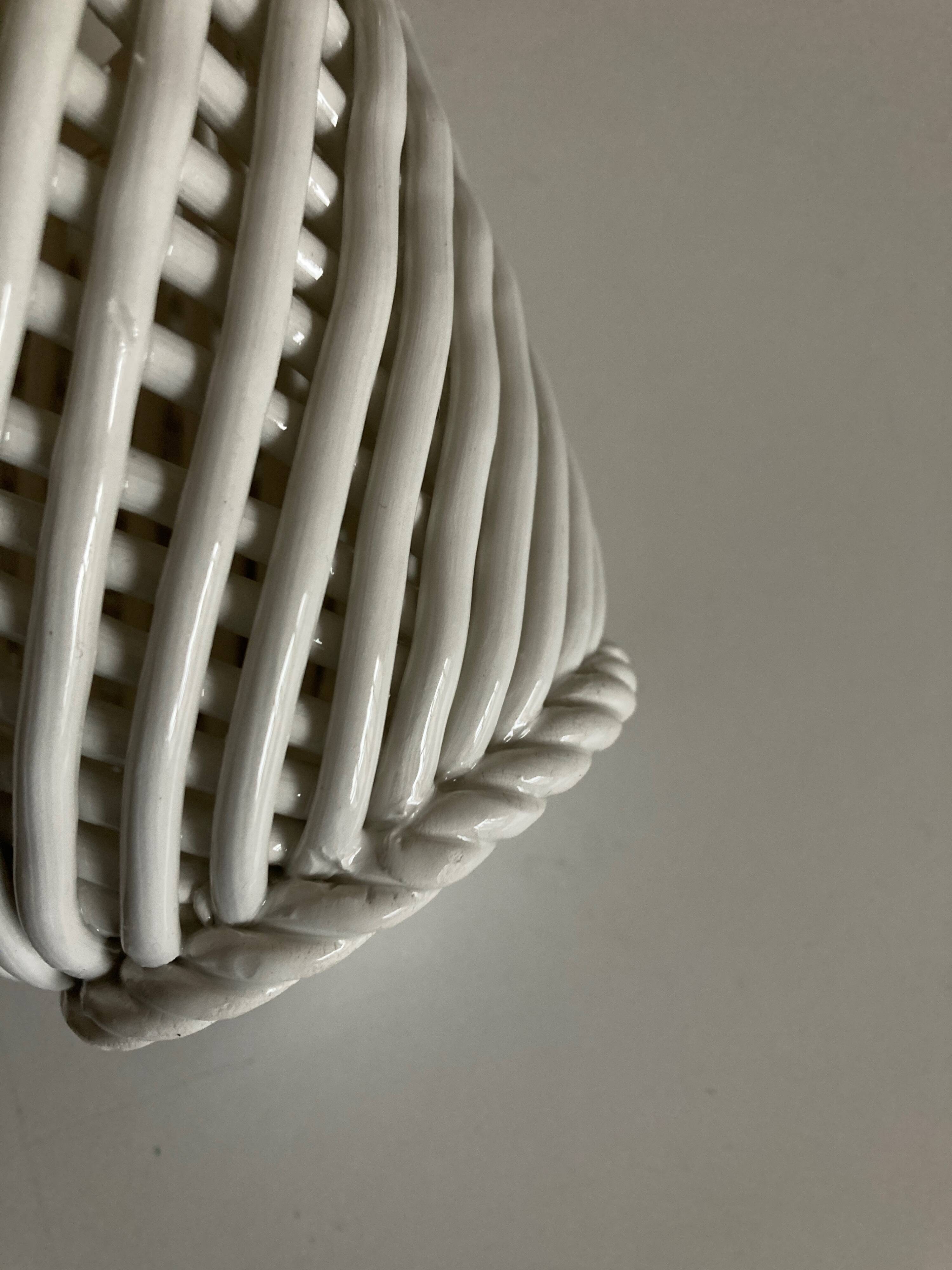 Ceramic pot cover from Bassano 1960 numbered Italian work