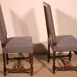 Two Louis XIII Walnut Chairs