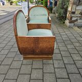 art deco armchairs